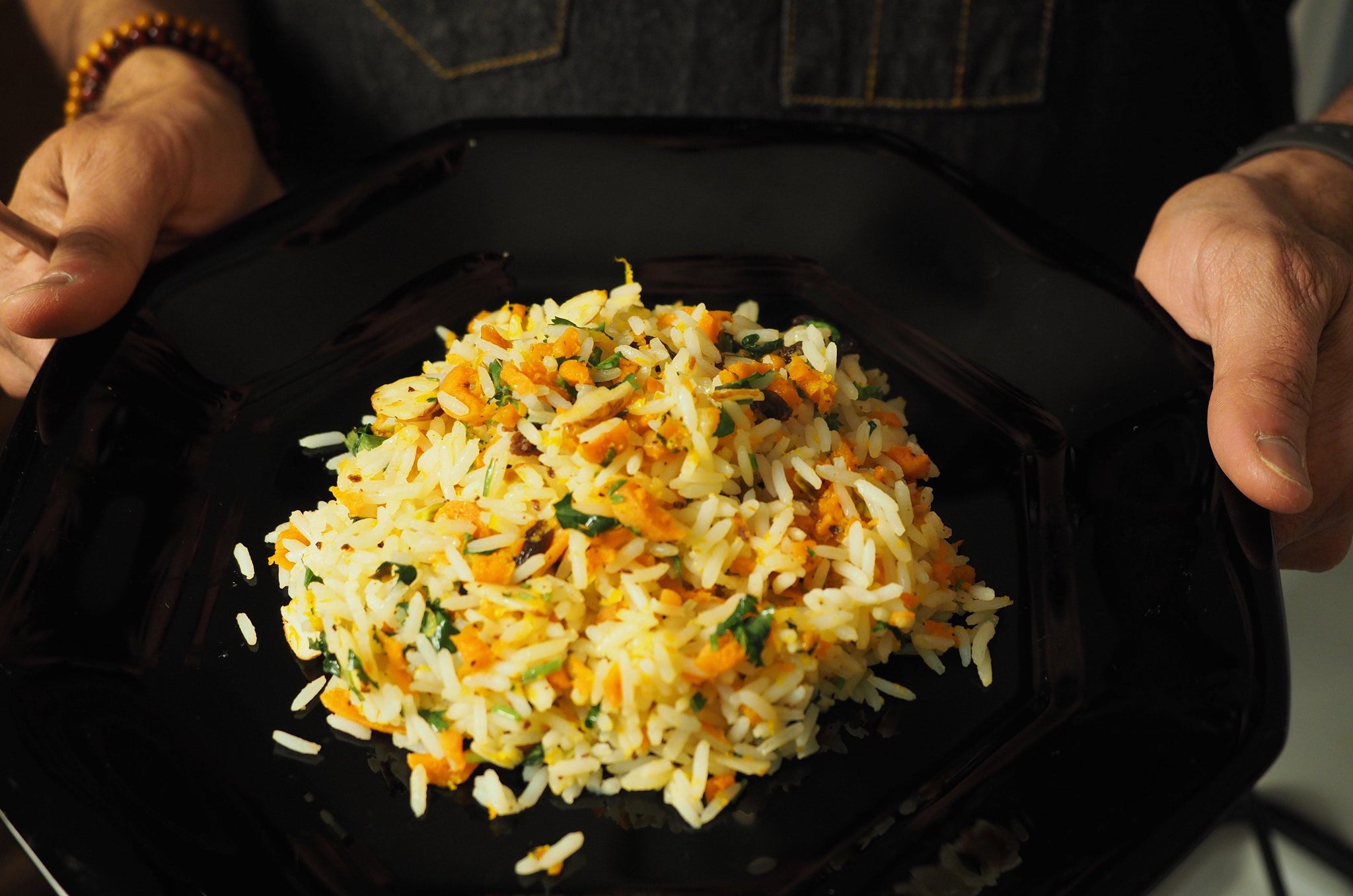 Orange and Star Anise Rice (Shirin Polo)