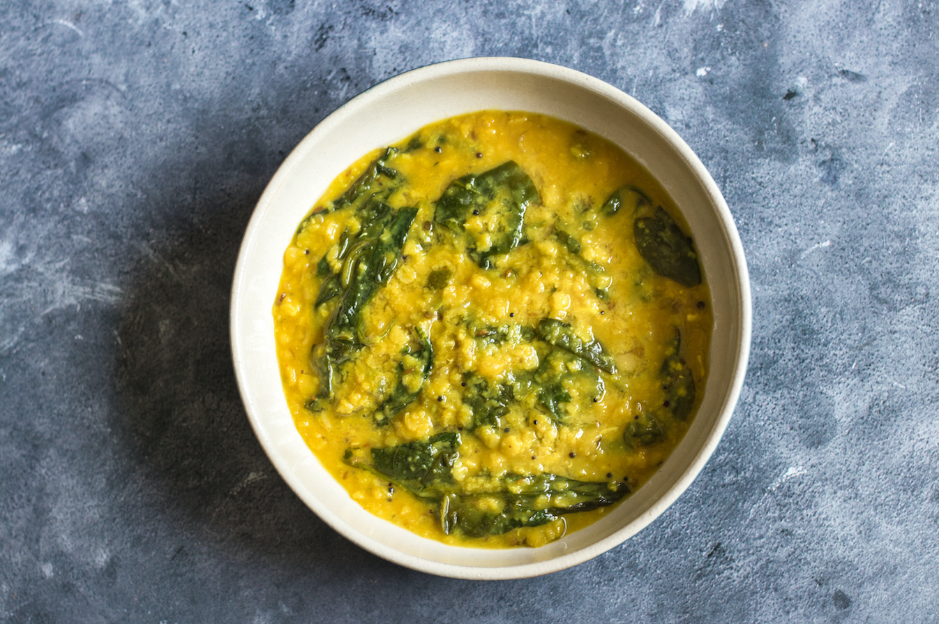 Spinach With Lentils - A Great Way To Add Greens To Your Lentils