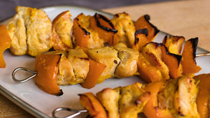 Saffron Chicken Kebobs
