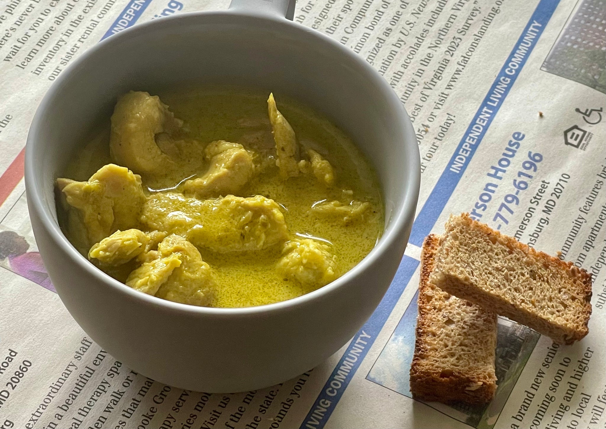 Coconut Turkey Soup with Konkan Sauce