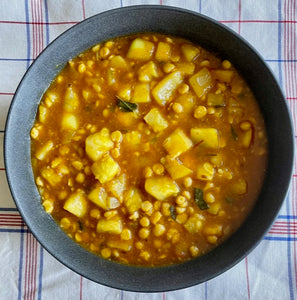 Squash with Chickpea Lentils