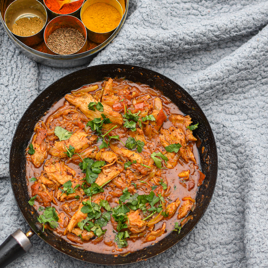 Turkey Masala with Cranberry Pilaf