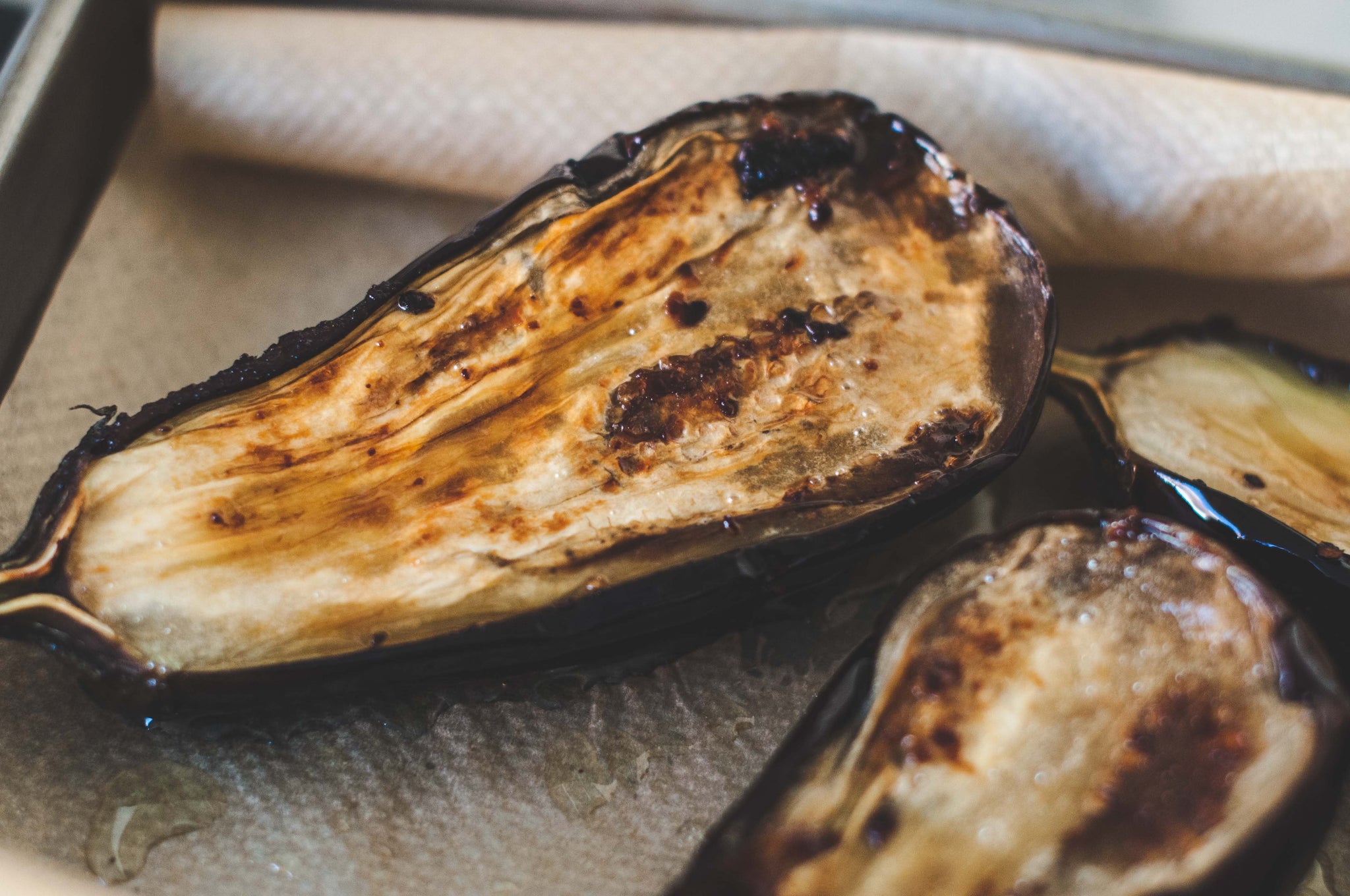 How to roast an eggplant?