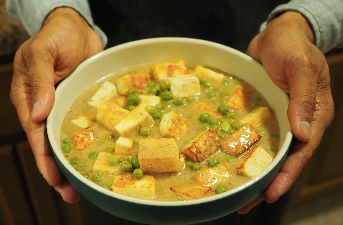 Paneer and Green Peas Korma