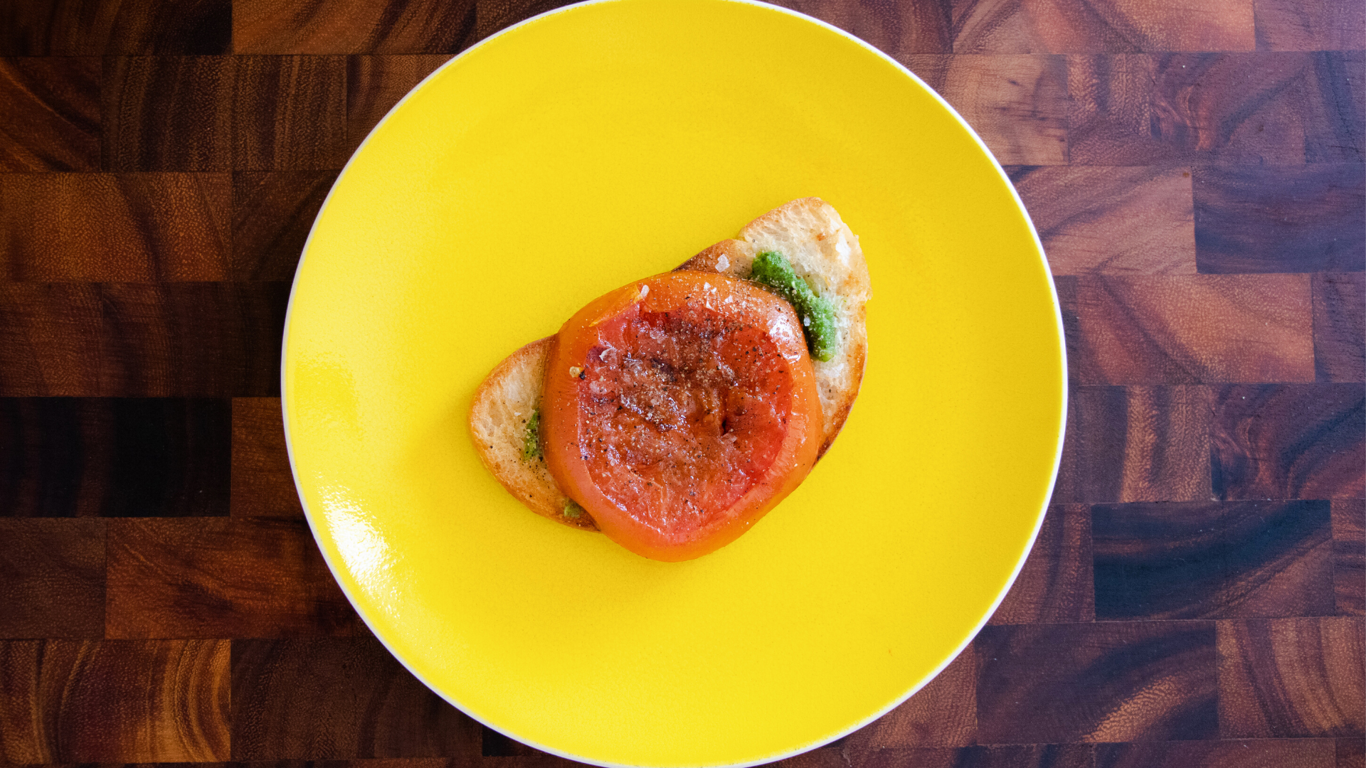 Grilled Tomato over Cafreal Toast