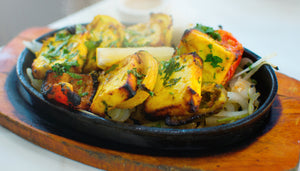 Tandoori Grilled Paneer Cheese with Vegetables